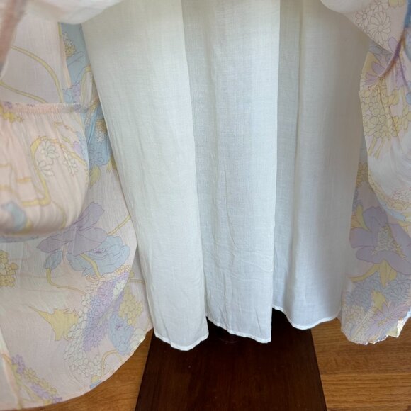 Ba&sh Noma On/Off Shoulder Maxi Dress Nude Sz 4 NWOT - Picture 10 of 16